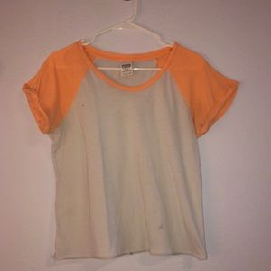 Orange and white Pink shirt